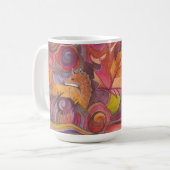 アカギツネのマグ コーヒーマグカップ (正面左)