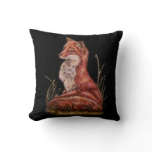 アカギツネの動物の芸術のスケッチ