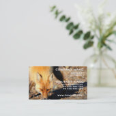 アカギツネの生息地の名刺 名刺 (スタンド正面)