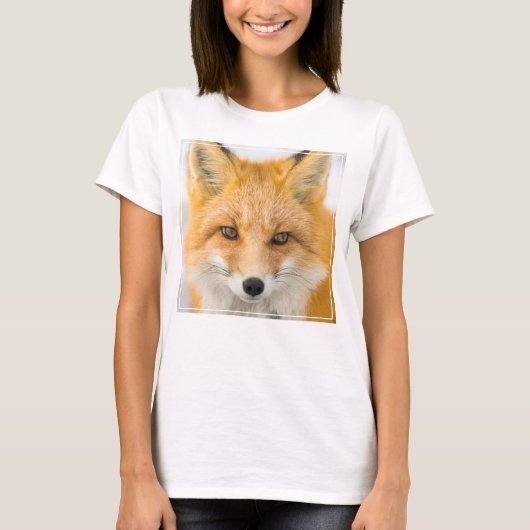 アカギツネの肖像 Tシャツ (正面)