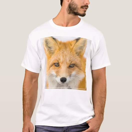 アカギツネの肖像 Tシャツ (正面)