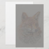 アカギツネの芸術 便箋 (正面/裏面)