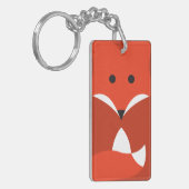 アカギツネ両面のKeychain キーホルダー (正面左)