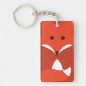 アカギツネ両面のKeychain キーホルダー (正面)