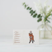 アカギツネ及びフクロウの名刺 名刺 (スタンド正面)