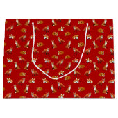 アカギツネ家族のギフトバッグ ラージペーパーバッグ (正面)