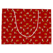 アカギツネ家族のギフトバッグ ラージペーパーバッグ (裏面)