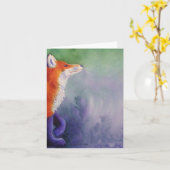 アカギツネ カード (黄色い花)