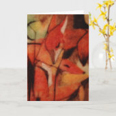 アカギツネ カード (黄色い花)