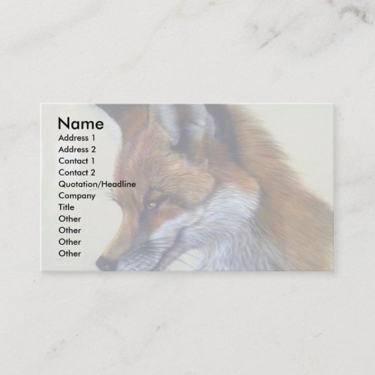 アカギツネ(ヘッド勉強) 名刺 (正面)