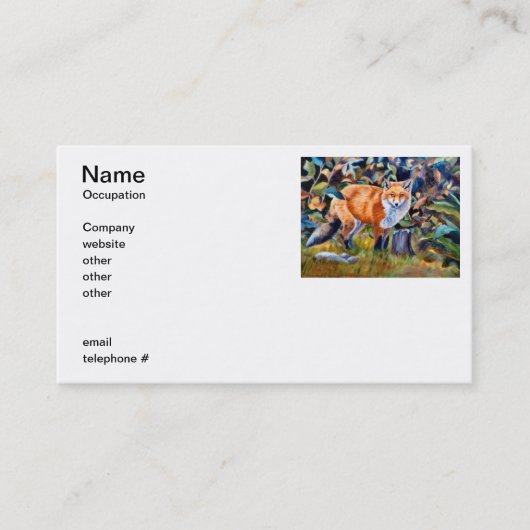 アカギツネ 名刺 (正面)