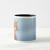 アカギツネ、Vulpes vulpes ツートーンマグカップ (中央)