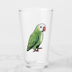 アカゲオウム鳥かわいいデザイン タンブラーグラス