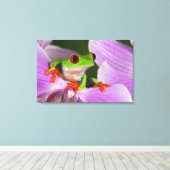 アカゲザル キャンバスプリント (インサイチュ (ウッドフロア))