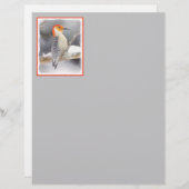 アカゲラの絵を描オリジナルバードアート (正面/裏面)