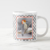 アカゲラの絵を描オリジナルバードアート ジャンボコーヒーマグカップ (右)