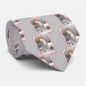 アカゲラの絵を描オリジナルバードアート ネクタイ (ロール)