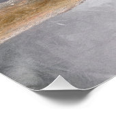 アカゲラの絵を描オリジナルバードアート ポスター (コーナー)