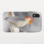 アカゲラの絵を描オリジナルバードアート Case-Mate iPhoneケース (裏面(横))