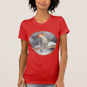 アカゲラの絵を描オリジナルバードアート Tシャツ (正面)
