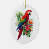 アカゲラ熱帯フローラ セラミックオーナメント (右)