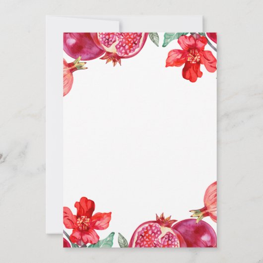 アカゲラ結婚ナシ 招待状 (裏面)