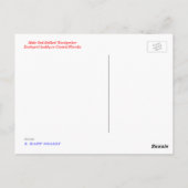 アカゲラ ポストカード (裏面)