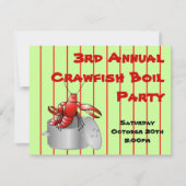 アカザストライプのミが年にカスタムパーティーをゆでる 招待状 (正面)