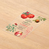 アカザメ地中海のオ結婚ボ アクリル招待状 (レイダウン)