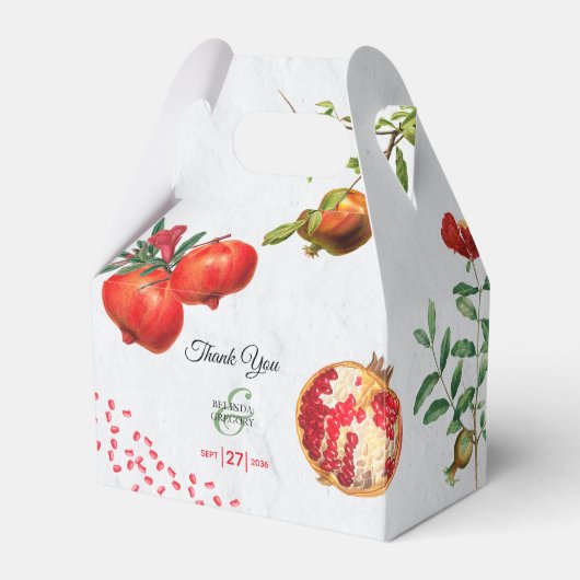 アカザメ地中海のオ結婚ボ フェイバーボックス (正面サイド)