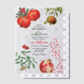 アカザメ地中海のオ結婚ボ ベラム紙招待状 (オフセット (招待状))