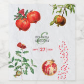 アカザメ地中海のオ結婚ボ ワインラベル (シングルラベル)