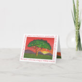 アカシアのクリスマスの日没 シーズンカード (正面)