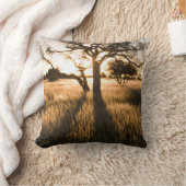 アカシアのシルエット。マリエンタル クッション (ブランケット)