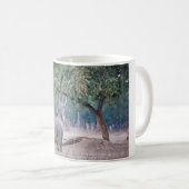 アカシアの木に届くゾウ コーヒーマグカップ (正面右)