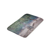 アカシアの木に届くゾウ バスマット (アングル)