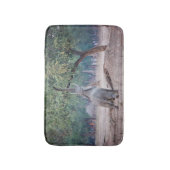 アカシアの木に届くゾウ バスマット (正面縦)