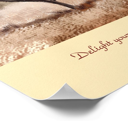 アカシアの木カスタム々のポスターと聖句 ポスター (角)