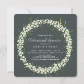 アカシアアートの花のリハーサル前に結婚緑の緑 招待状 (正面)