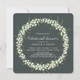 アカシアアートの花のリハーサル前に結婚緑の緑 招待状