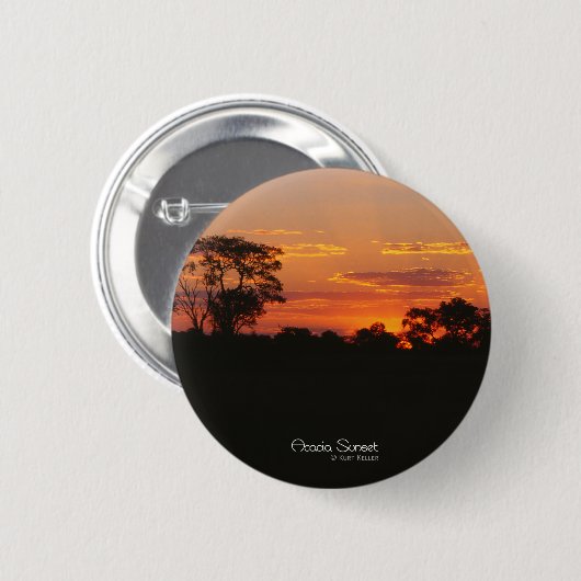 アカシアサンセットフォトラウンドボタン 缶バッジ (正面&裏面)