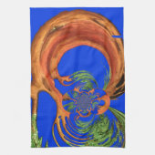 アカシアサークルアートプリント キッチンタオル (縦)