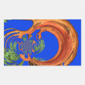 アカシアサークルアートプリント 長方形シール (正面)