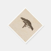 アカシアツリーアフリカンサファリヴィンテージウェディング スタンダードカクテルナプキン (角)