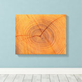 アカシアツリー断面キャンバス印刷 キャンバスプリント (インサイチュ (ウッドフロア))