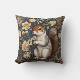 アカシアフラワーズウィリアムモリスとリス クッション