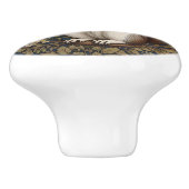 アカシアフラワーズウィリアムモリスとリス セラミックノブ (側面)