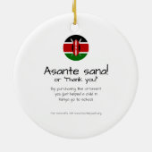 アカシア及びキリン セラミックオーナメント (裏面)