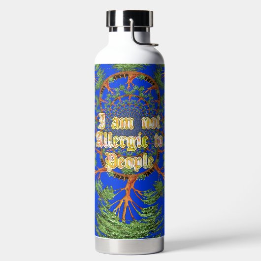 アカシア錬金術：私は人々の芸術にアレルギーはない ウォーターボトル (左面)