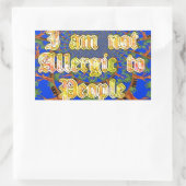 アカシア錬金術：私は人々の芸術にアレルギーはない 長方形シール (バッグ)